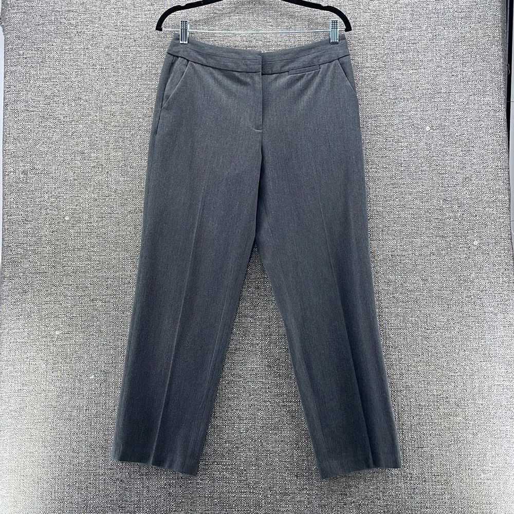 Talbots‎ Womans Pants Size 8P Gray Trousers Pocket Stretch Executive Career